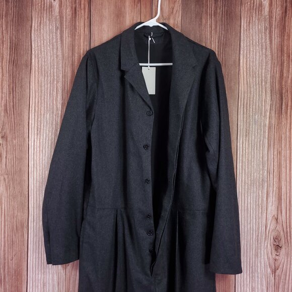 NWT COS Mens Size 34R Wool Mix Felt Boilersuit Jumpsuit Lined Gray Rare $225 - Picture 6 of 16